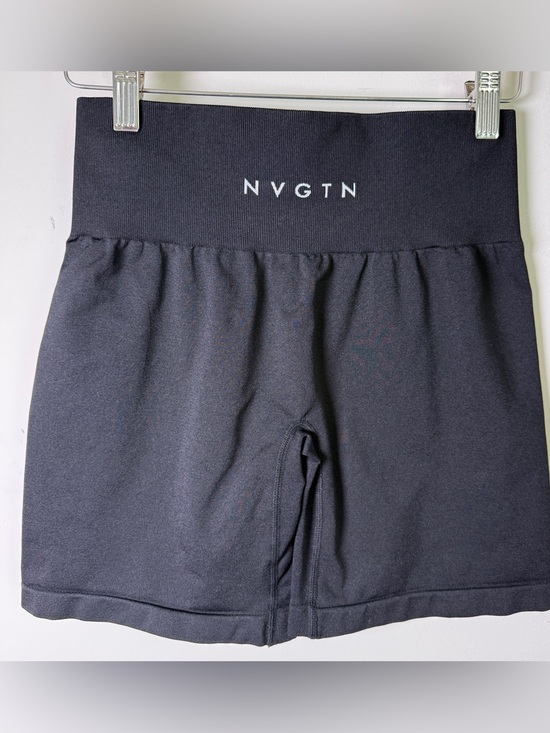 NVGTN Pants - NVGTN Seamless Biker Shorts Size S Charcoal Gray High Waist Nylon Gym Clean Girl